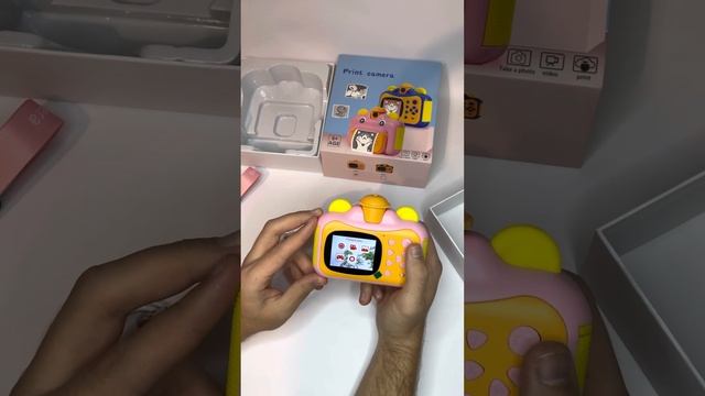 Обзор на детский фотоаппарат с моментальной печатью, подарок для ребенка смотреть онлайн