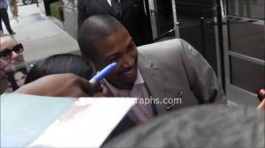 Charles Michael Davis - Signing Autographs at the CW Upfront in NYC