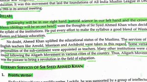 Role of Sir Syed Ahmed Khan in raising Muslim nationalism in India