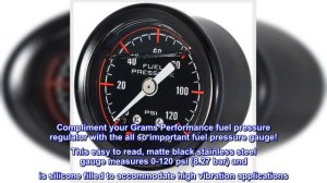 Great product -  Grams Performance 120psi Fuel Pressure Gauge Blk Face G2-99-1200, Black