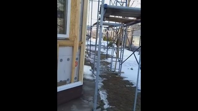 Монтаж сайдинга, фасадной плитки Хауберк с утеплением из пенополистирола (в конце видео цена) смотреть онлайн