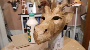 Dragon Mask Pattern for Paper Mache