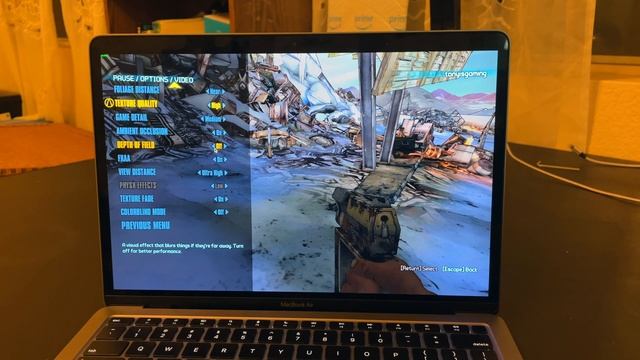 Borderlands 2 on Apple Silicon (MacBook Air M1 Gaming Benchmark) смотреть онлайн