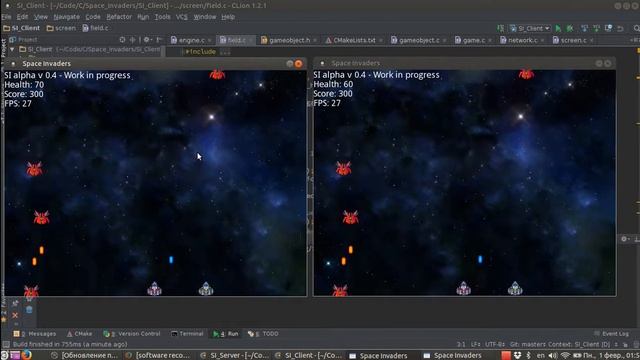 Personal project -- Online multiplayer Space Invaders game