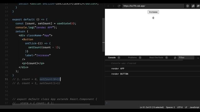 JavaScript Closure in ReactJS