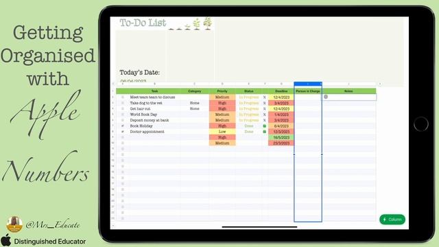 Organising with Apple Numbers - Automated To-Do List: Day 8 (Hide Column/Rows) смотреть онлайн