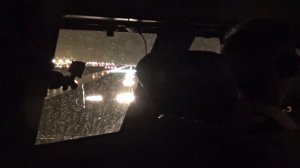 Boeing 747-400 Miami Take-off in Heavy Rain - Cockpit View