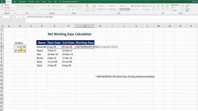 Working Days || Excel Networkdays || Networking Excel смотреть онлайн