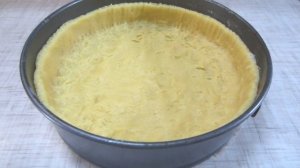 Нежнейший заливной пирог с творогом и малиной!  Песочное тесто!