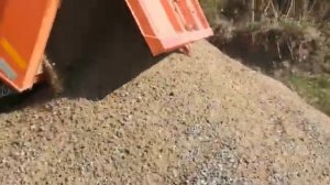 10 кубов ПГС Завёз на участок для подушки под  армированную плиту фундамента из ФБС блоков.