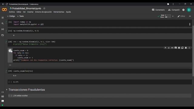 23 - Python Distribución binomial (ejercicio guiado) смотреть онлайн