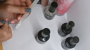 МК - Эффект натуральных камней гель-лаком. Белый мрамор на ногтях маникюр