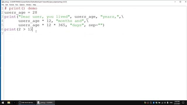 6. Python - Input/Output