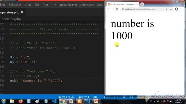 PHP string operator