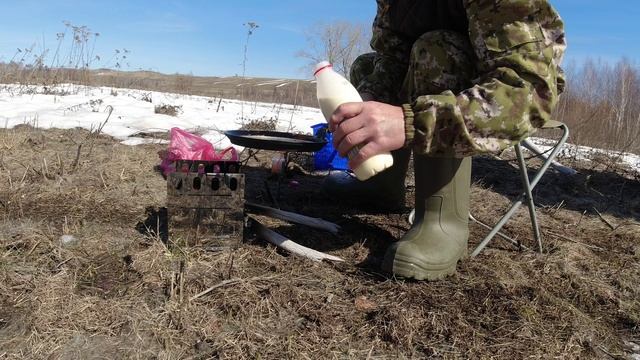 Сок березовый и печь щепочница. Блины с клубникой. смотреть онлайн