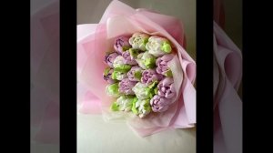 Работы моих учениц (зефирные цветы)