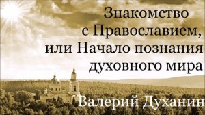 Видимый мир вещает о Троице. Валерий Духанин - Знакомство с Православием. Часть 33