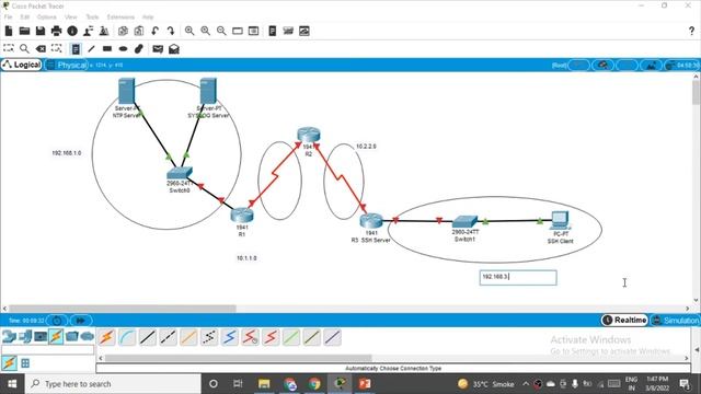 Practical 1.1 - Setting up the Network #cisco #ciscopackettracer #network