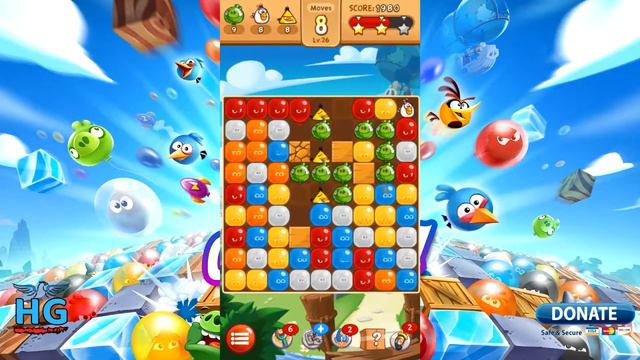 Angry Birds Blast 💥 Level 26 - 3 Stars Walkthrough, No Boosters смотреть онлайн