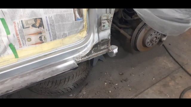 VW Jetta 5. Часть №7, замена порогов. смотреть онлайн