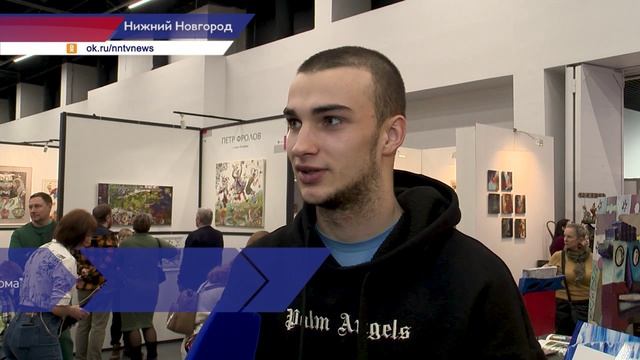 Художник Илья Спич вместе с нашей телекомпанией создал картину «Мой любимый город на Волге»