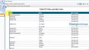 How to import data from web page to excel