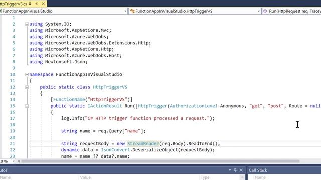 18 Visual Studio에서 Http Trigger 구현 смотреть онлайн