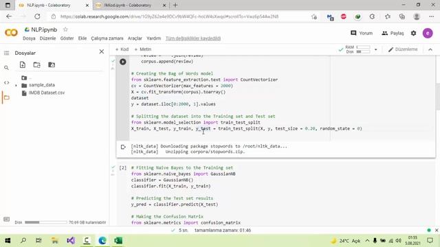 Makine Öğrenmesi Sınıflandırma Algoritmaları İle Sentiment Analizi смотреть онлайн