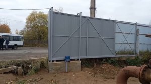 Откатные ворота с комплектующими Ролтэк и приводом Rtech