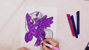 Раскраска,искорка, My little pony
