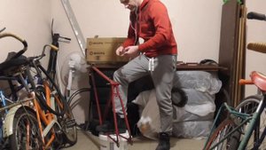 ВЕЛОСИПЕД СССР ИЗ МЕТАЛЛОЛОМА!!! СУРА КОЛЁСА, КАРЕТКА, РУЛЕВАЯ.