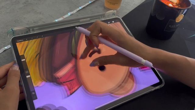 Урок для супер пупер начинающих в Procreate. Делаем открытку, стикеры