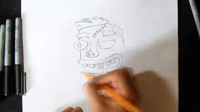 как рисовать зомби с аэрозоль граффити смотреть онлайн