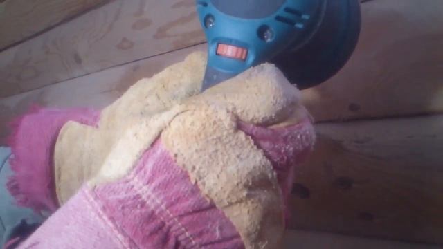 Шлифовка сруба Вологда .БолгаркаМакита 9565 или эксцентрик макита BO 5041. смотреть онлайн