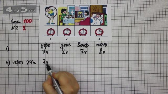 Страница 100 Задание 2 – Математика 3 класс Моро – Учебник Часть 1 смотреть онлайн
