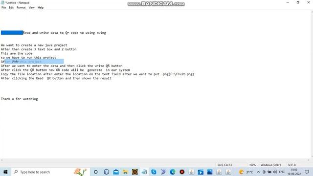 GUI based Read and Write QR code Generator using Java