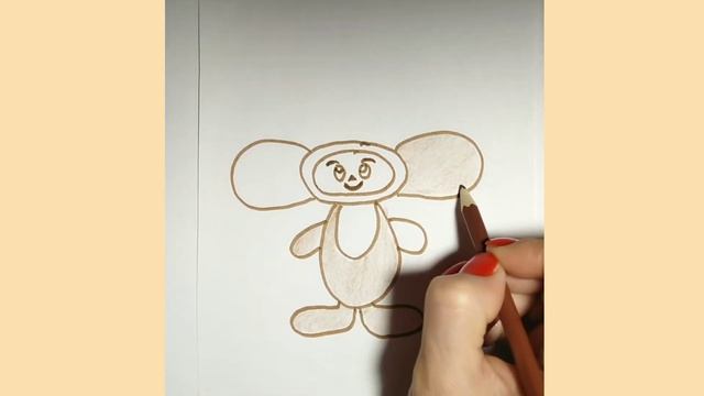 Как нарисовать чебурашку. смотреть онлайн