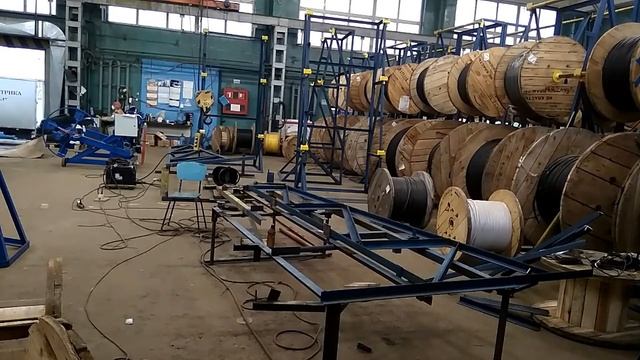 Сборка пирамиды (стеллажа) 3-х ярусной для хранения кабеля и отмотки