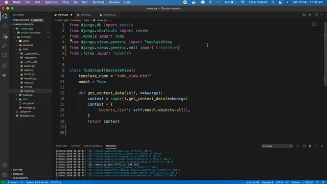 Django forms and CreateView part 9