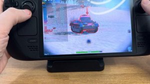 World of Tanks Blitz Steam Deck OLED gameplay my settings
