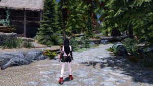 SKYRIM MOD | FF7 Tifa Lockhart Outfit | 4K