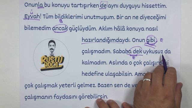 43) Edat/ Bağlaç / Ünlem - UYGULAMA-1 ( RÜŞTÜ HOCA ) смотреть онлайн