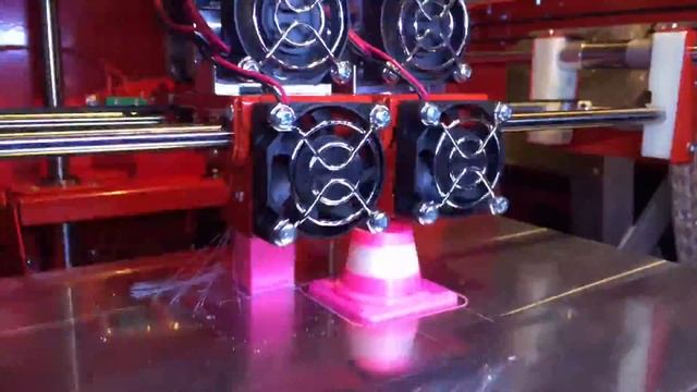 Печать на двухэкструдерном 3D принтере Magnum creative 2 PRO смотреть онлайн