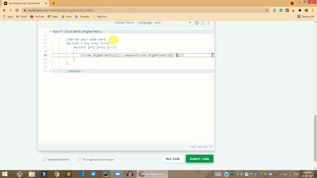 HackerRank Java BigDecimal problem solution in Java | Java problems solutions | Programmingoneonone