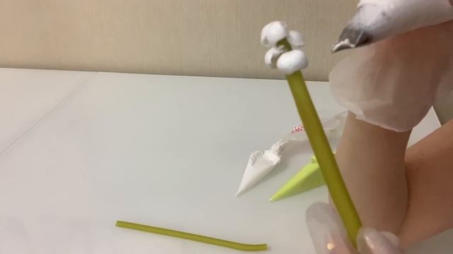 ЛАНДЫШИ из крема! Лилии из БЗК! Cream Lily of the Valley Flower! Красивый торт!