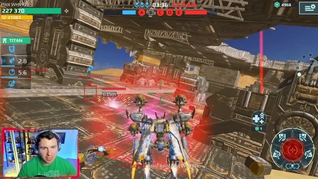 Harpoon Fenrir Is Real OVERKILL... Melee Hangar Deals Way Too Much Damage | War Robots смотреть онлайн