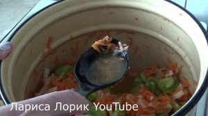 Закуска из зелёных помидор на зиму)))Очень вкусно)))