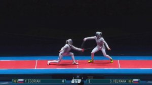 Эмоциональная победа Яны Егорян в фехтовании на Играх-2016