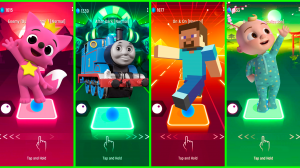 Pinkfong VS Thomas x Friends VS Minecraft VS Cocomelon Coffin Dance EDM Rush Tiles Hop