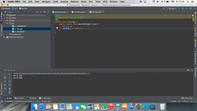 Java для начинающих Урок 3 СтрокиString в Java Ссылочные типы данных смотреть онлайн